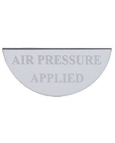 (CARD) STAINLESS STEEL FREIGHTLINER GAUGE PLATE - AIR PRESSURE APPLIED (CARD) STAINLESS STEEL FREIGHTLINER GAUGE PLATE - AIR PRESSURE APPLIED