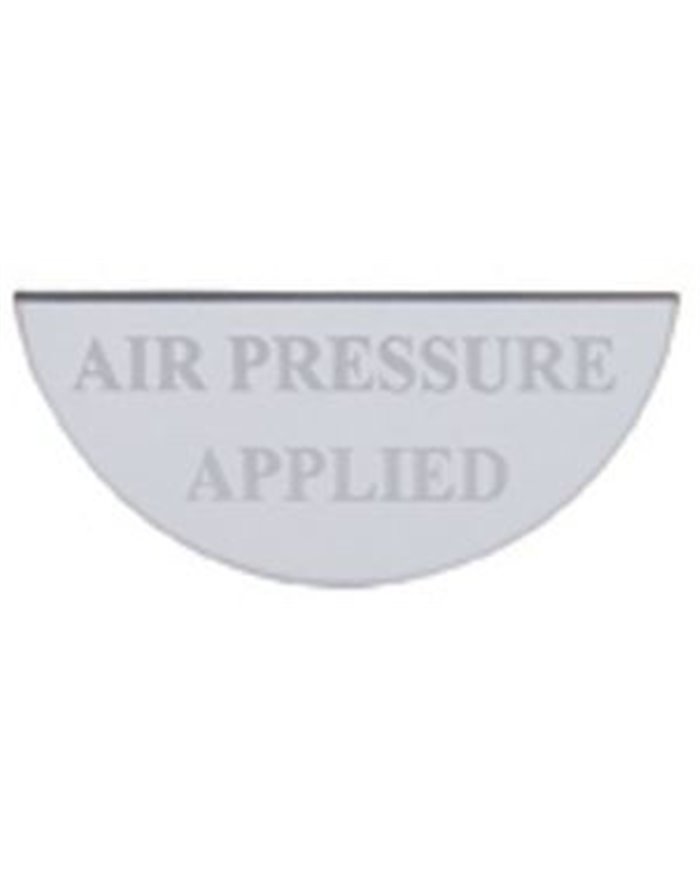 (CARD) STAINLESS STEEL FREIGHTLINER GAUGE PLATE - AIR PRESSURE APPLIED