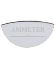 (CARD) STAINLESS STEEL FREIGHTLINER GAUGE PLATE - AMMETER
