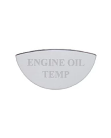 (CARD) STAINLESS STEEL FREIGHTLINER GAUGE PLATE - ENGINE OIL TEMPERATURE (CARD) STAINLESS STEEL FREIGHTLINER GAUGE PLATE - ENGINE OIL TEMPERATURE