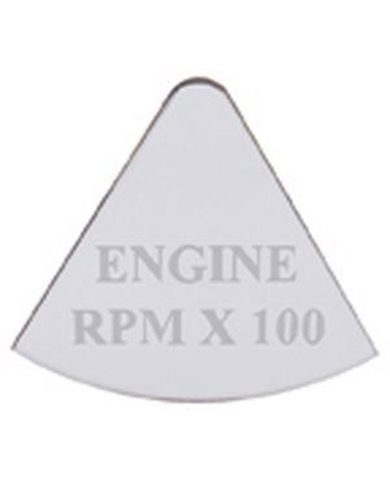 (CARD) STAINLESS STEEL FREIGHTLINER GAUGE PLATE - ENGINE RPM ax 100 (CARD) STAINLESS STEEL FREIGHTLINER GAUGE PLATE - ENGINE RPM ax 100