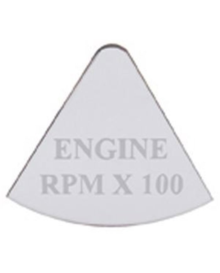 (CARD) STAINLESS STEEL FREIGHTLINER GAUGE PLATE - ENGINE RPM ax 100