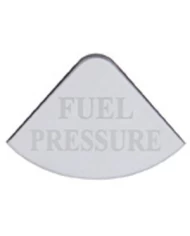 (CARD) STAINLESS STEEL FREIGHTLINER GAUGE PLATE - FUEL PRESSURE
