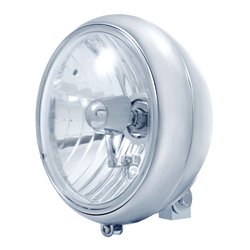 UP32165-7" Motorcycle Headlight With Crystal H4 Halogen Bulb