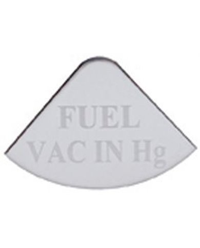 (CARD) STAINLESS STEEL FREIGHTLINER GAUGE PLATE - FUEL VAC IN Hg (CARD) STAINLESS STEEL FREIGHTLINER GAUGE PLATE - FUEL VAC IN Hg