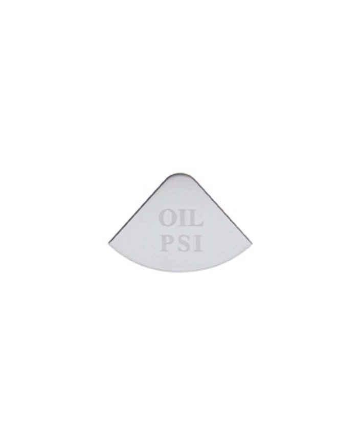 (CARD) STAINLESS STEEL FREIGHTLINER GAUGE PLATE - OIL PSI