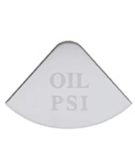 (CARD) STAINLESS STEEL FREIGHTLINER GAUGE PLATE - OIL PSI