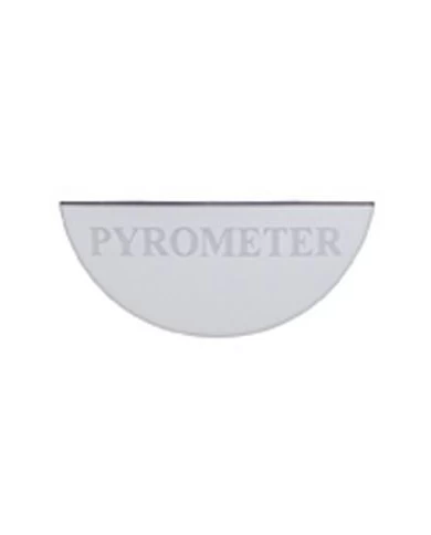 (CARD) STAINLESS STEEL FREIGHTLINER GAUGE PLATE - PYROMETER (SMALL) (CARD) STAINLESS STEEL FREIGHTLINER GAUGE PLATE - PYROMETER (SMALL)
