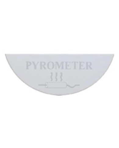 (CARD) STAINLESS STEEL FREIGHTLINER GAUGE PLATE - PYROMETER (LARGE) (CARD) STAINLESS STEEL FREIGHTLINER GAUGE PLATE - PYROMETER (LARGE)