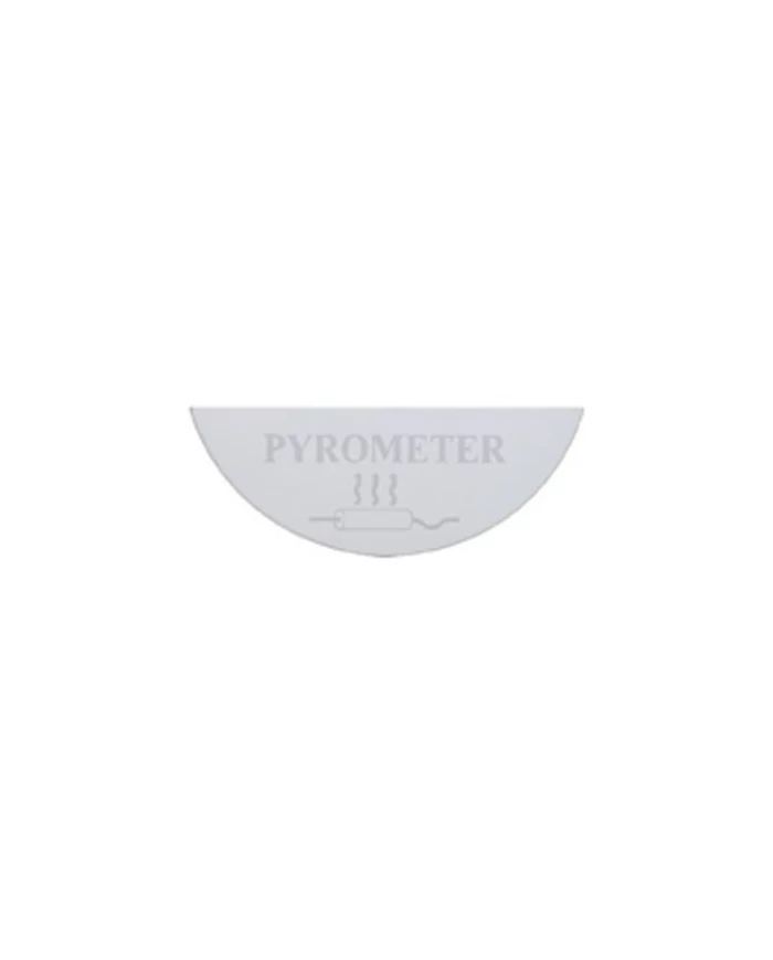 (CARD) STAINLESS STEEL FREIGHTLINER GAUGE PLATE - PYROMETER (LARGE)