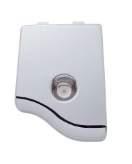 (CARD) CHROME PLASTIC PETERBILT A/C & HEATER FILTER DOOR (CARD) CHROME PLASTIC PETERBILT A/C & HEATER FILTER DOOR