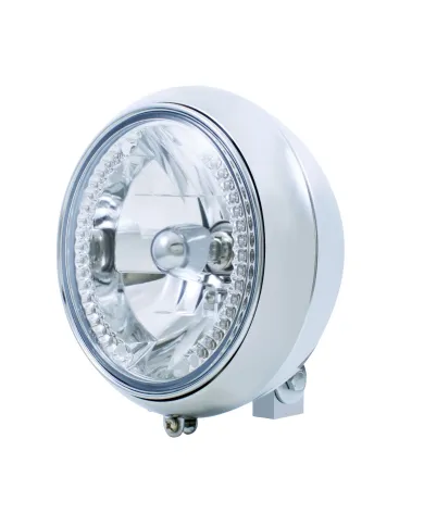 UP32166-7" Motorcycle Headlight With 34 Amber LED Bulb