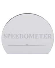 (CARD) STAINLESS STEEL FREIGHTLINER GAUGE EMBLEM - SPEEDOMETER 3/4