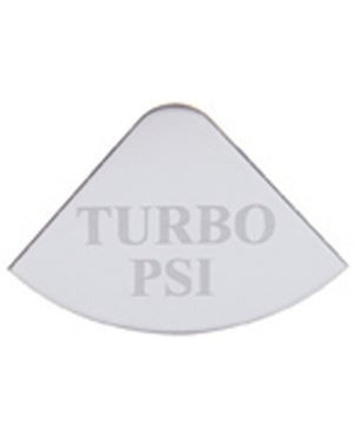 (CARD) STAINLESS STEEL FREIGHTLINER GAUGE EMBLEM - TURBO PSI