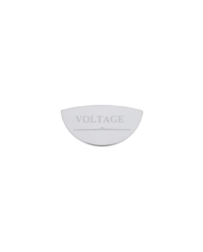 (CARD) STAINLESS STEEL FREIGHTLINER GAUGE EMBLEM - VOLTAGE