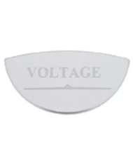 (CARD) STAINLESS STEEL FREIGHTLINER GAUGE EMBLEM - VOLTAGE