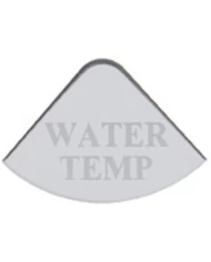 (CARD) STAINLESS STEEL FREIGHTLINER GAUGE EMBLEM - WATER TEMPERATURE 1/4