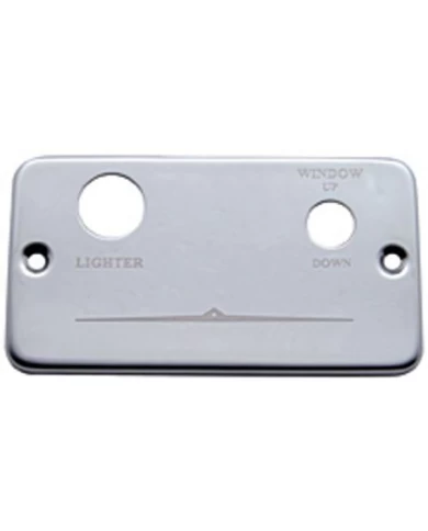 (CARD) STAINLESS STEEL FREIGHTLINER LIGHTER PLATE - LIGHTER/WINDOW (RIGHT) (CARD) STAINLESS STEEL FREIGHTLINER LIGHTER PLATE - LIGHTER/WINDOW (RIGHT)