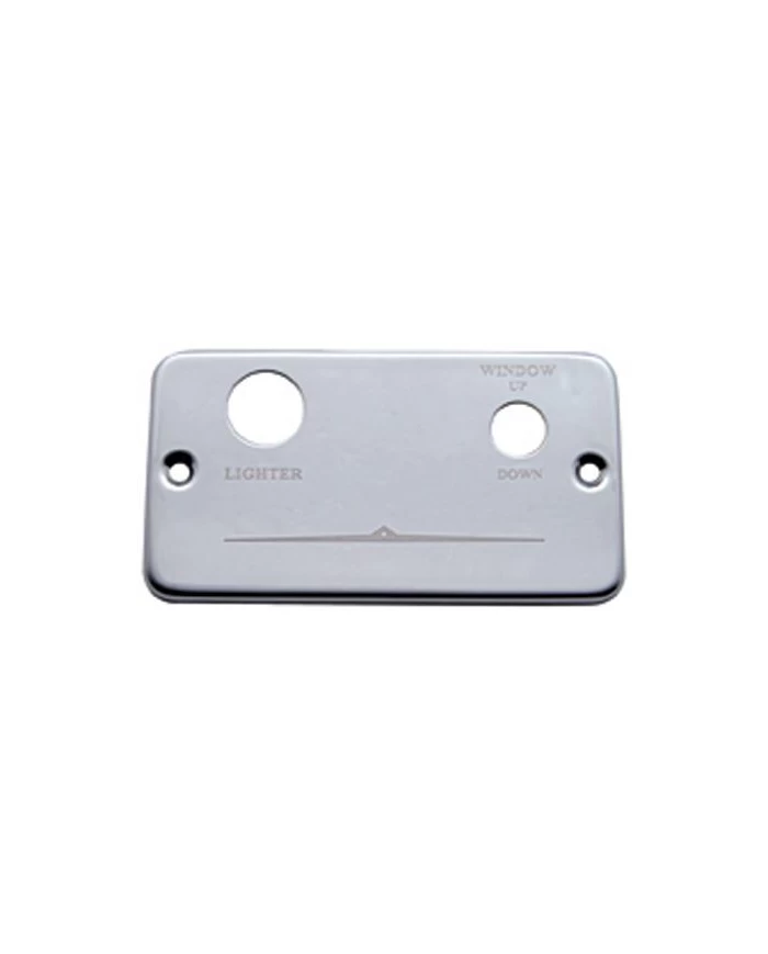 (CARD) STAINLESS STEEL FREIGHTLINER LIGHTER PLATE - LIGHTER/WINDOW (RIGHT)