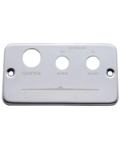 (CARD) STAINLESS STEEL FREIGHTLINER LIGHTER PLATE - LIGHTER/WINDOW (LEFT & RIGHT) (CARD) STAINLESS STEEL FREIGHTLINER LIGHTER PLATE - LIGHTER/WINDOW (LEFT & RIGHT)