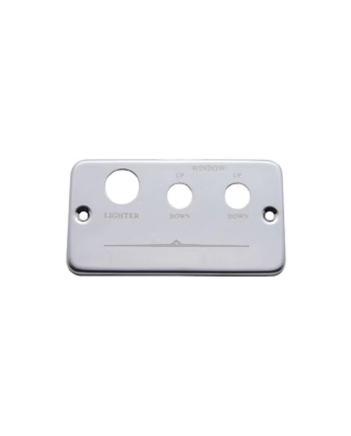 (CARD) STAINLESS STEEL FREIGHTLINER LIGHTER PLATE - LIGHTER/WINDOW (LEFT & RIGHT)