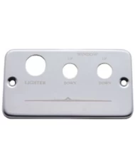 (CARD) STAINLESS STEEL FREIGHTLINER LIGHTER PLATE - LIGHTER/WINDOW (LEFT & RIGHT)