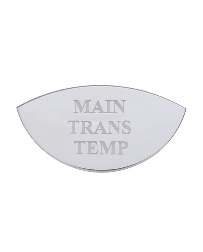 (CARD) STAINLESS STEEL INTERNATIONAL GAUGE EMBLEM - MAIN TRANSMISSION TEMPERATURE