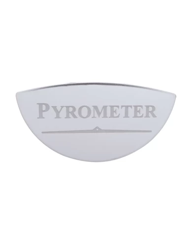 (CARD) STAINLESS STEEL INTERNATIONAL GAUGE EMBLEM - PYROMETER (CARD) STAINLESS STEEL INTERNATIONAL GAUGE EMBLEM - PYROMETER