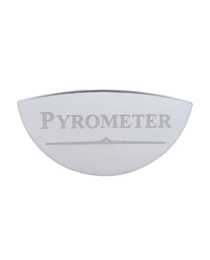 (CARD) STAINLESS STEEL INTERNATIONAL GAUGE EMBLEM - PYROMETER