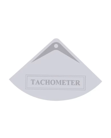 (CARD) STAINLESS STEEL INTERNATIONAL GAUGE EMBLEM - TACHOMETER (CARD) STAINLESS STEEL INTERNATIONAL GAUGE EMBLEM - TACHOMETER