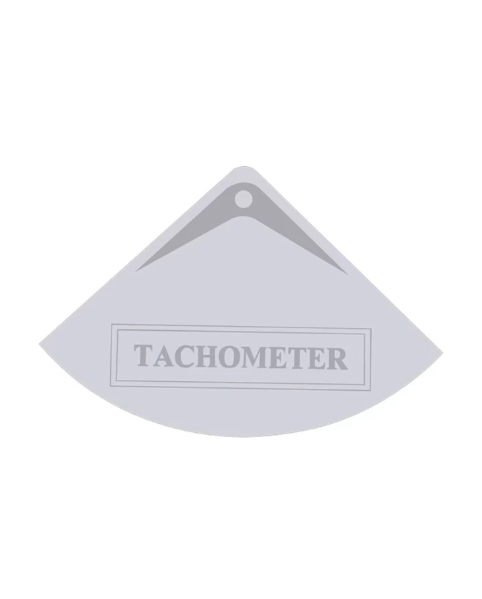 (CARD) STAINLESS STEEL INTERNATIONAL GAUGE EMBLEM - TACHOMETER
