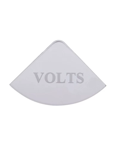 (CARD) STAINLESS STEEL INTERNATIONAL GAUGE EMBLEM - VOLTS (CARD) STAINLESS STEEL INTERNATIONAL GAUGE EMBLEM - VOLTS