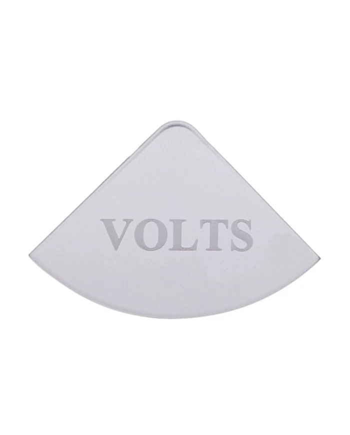 (CARD) STAINLESS STEEL INTERNATIONAL GAUGE EMBLEM - VOLTS