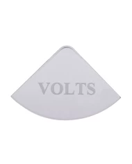 (CARD) STAINLESS STEEL INTERNATIONAL GAUGE EMBLEM - VOLTS