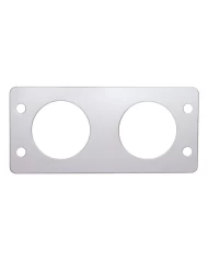 (CARD) STAINLESS STEEL KENWORTH AIR VALVE DASH PANEL COVER