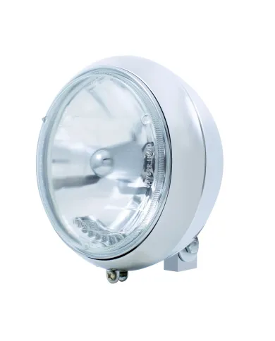 UP32168-7" Motorcycle Headlight With 10 Auxiliary LED Bulb