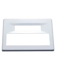 (CARD) STAINLESS STEEL PETERBILT/KENWORTH DIGITAL MESSAGE CENTER COVER - PLAIN