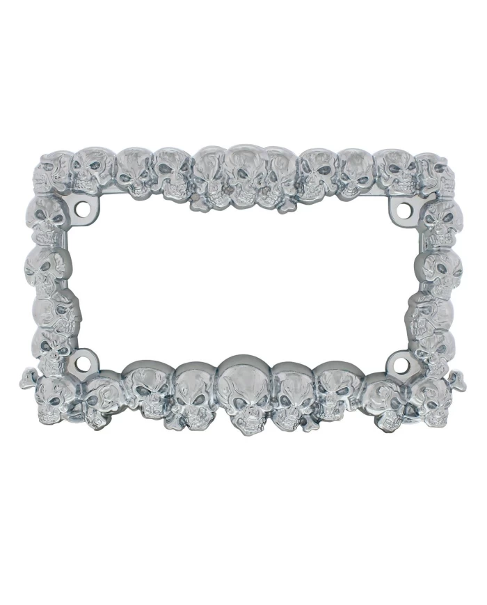 (CARD) SKULL MOTORCYCLE LICENSE FRAME