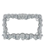 (CARD) SKULL MOTORCYCLE LICENSE FRAME