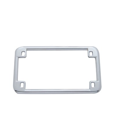 (CARD) CHROME PLAIN MOTORCYCLE LICENSE FRAME (CARD) CHROME PLAIN MOTORCYCLE LICENSE FRAME