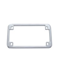 (CARD) CHROME PLAIN MOTORCYCLE LICENSE FRAME