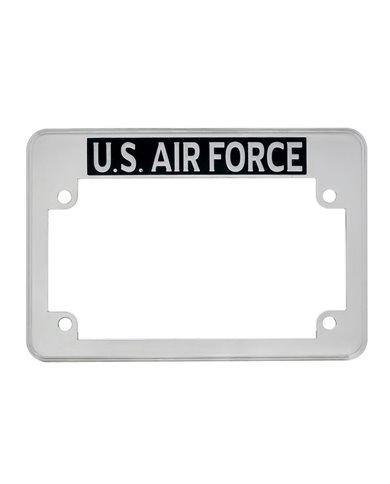 (CARD) MOTORCYCLE LICENSE PLATE FRAME - "U.S. AIR FORCE" (CARD) MOTORCYCLE LICENSE PLATE FRAME - "U.S. AIR FORCE"