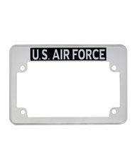 (CARD) MOTORCYCLE LICENSE PLATE FRAME - "U.S. AIR FORCE"