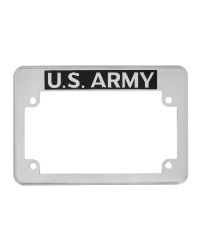 (CARD) MOTORCYCLE LICENSE PLATE FRAME - "U.S. ARMY" (CARD) MOTORCYCLE LICENSE PLATE FRAME - "U.S. ARMY"