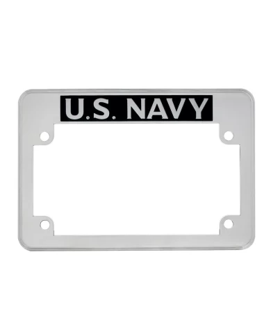 (CARD) MOTORCYCLE LICENSE PLATE FRAME - "U.S. NAVY" (CARD) MOTORCYCLE LICENSE PLATE FRAME - "U.S. NAVY"