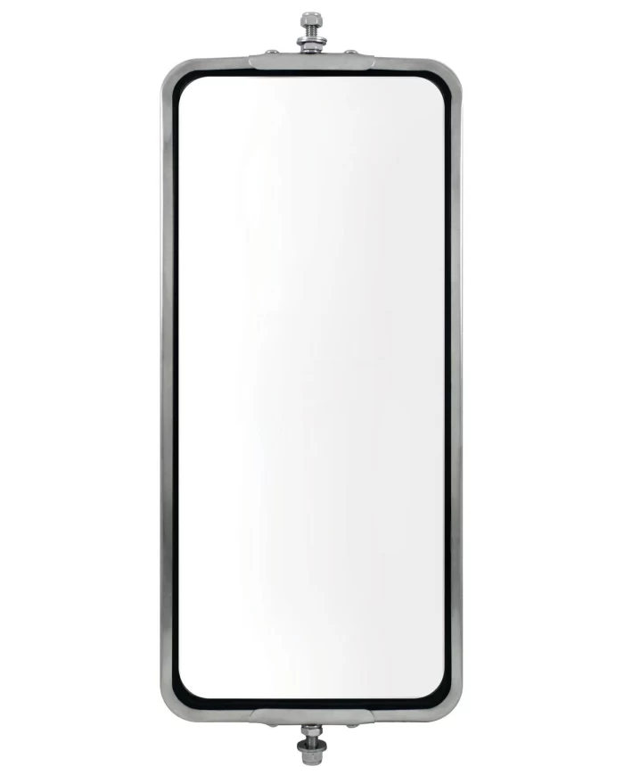 (BOX) STAINLESS STEEL WEST COAST HEATED MIRROR - 7" X 16"