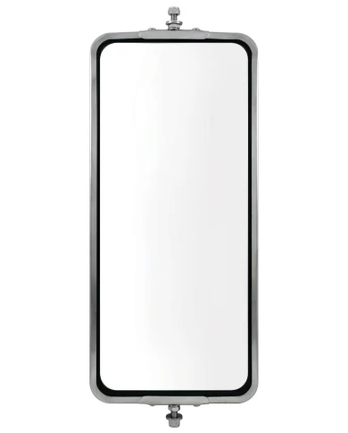 (BOX) STAINLESS STEEL WEST COAST MIRROR - 7" X 16" (BOX) STAINLESS STEEL WEST COAST MIRROR - 7" X 16"
