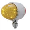 UP32326-34 LED Watermelon Double Face Light W/Chrome Housing - Amber & Red LED/Amber & Red Lens