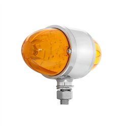 UP32327-34 LED Watermelon Double Face Light W/Chrome Housing - Amber LED/Amber Lens