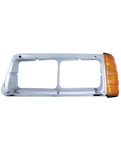 UP32336-1PC Headlight Bezel With Turn Signal For 1989-2009 Freightliner FLD - Driver